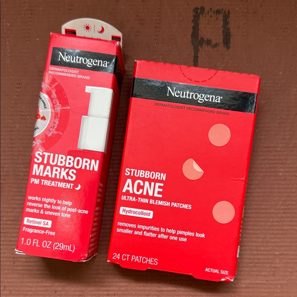 Neutrogena acne marks set new! Stubborn acne blemish patches & pm treatment